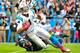 CHARLOTTE, NC - OCTOBER 07: Bruce Irvin #51 of the Seattle Seahawks sacks quarterback Cam Newton #1 of the Carolina Panthers during play at Bank of America Stadium on October 7, 2012 in Charlotte, North Carolina. (Photo by Grant Halverson/Getty Images)