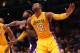 LOS ANGELES, CA - OCTOBER 21: Dwight Howard #12 of the Los Angeles Lakers fights for rebounding postition against DeMarcus Cousins #15 of the Sacramento Kings at Staples Center on October 21, 2012 in Los Angeles, California. The Kings won 99-92. NOTE TO USER: User expressly acknowledges and agrees that, by downloading and or using this photograph, User is consenting to the terms and conditions of the Getty Images License Agreement. (Photo by Stephen Dunn/Getty Images)