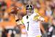 CINCINNATI, OH - OCTOBER 21: Ben Roethlisberger #7 of the Pittsburgh Steelers throws a touchdown pass during the NFL game against the Cincinnati Bengals at Paul Brown Stadium on October 21, 2012 in Cincinnati, Ohio. (Photo by Andy Lyons/Getty Images)