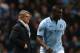 MANCHESTER, ENGLAND - OCTOBER 27: Manchester City Manager Roberto Mancini and Micah Richards of Manchester City look on during the Barclays Premier League match between Manchester City and Swansea City at the Etihad Stadium on October 27, 2012 in Manchester, England. (Photo by Clive Brunskill/Getty Images)