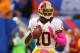 EAST RUTHERFORD, NJ - OCTOBER 21: Robert Griffin III #10 of the Washington Redskins in action during their game against the New York Giants at MetLife Stadium on October 21, 2012 in East Rutherford, New Jersey. (Photo by Al Bello/Getty Images)