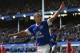 LIVERPOOL, ENGLAND - SEPTEMBER 29: Leon Osman of Everton celebrates after scoring his goal during the Barclays Premier League match between Everton and Southampton at Goodison Park on September 29, 2012 in Liverpool, England. (Photo by Alex Livesey/Getty Images)