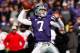 MANHATTAN, KS - OCTOBER 27: Quarterback Collin Klein #7 of the Kansas State Wildcats passes during the game against the Texas Tech Red Raiders at Bill Snyder Family Football Stadium on October 27, 2012 in Manhattan, Kansas. (Photo by Jamie Squire/Getty Images)