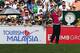 KUALA LUMPUR, MALAYSIA - OCTOBER 27: Tiger Woods of USA tees off on the 1st hole during day three of the CIMB Classic at The MINES Resort & Golf Club on October 27, 2012 in Kuala Lumpur, Malaysia. (Photo by Stanley Chou/Getty Images)