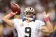 NEW ORLEANS, LA - OCTOBER 07: Drew Brees #9 of the New Orleans Saints warms up before the game against the San Diego Chargers at Mercedes-Benz Superdome on October 7, 2012 in New Orleans, Louisiana. (Photo by Harry How/Getty Images)