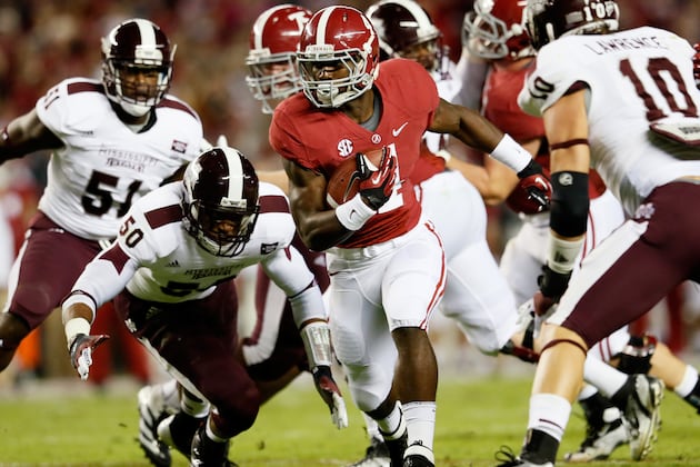 Freshman T.J. Yeldon Now Leads Alabama in Rushing