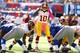 EAST RUTHERFORD, NJ - OCTOBER 21: Robert Griffin III #10 of the Washington Redskins in action during their game against the New York Giants at MetLife Stadium on October 21, 2012 in East Rutherford, New Jersey. (Photo by Al Bello/Getty Images)