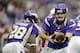 MINNEAPOLIS, MN - OCTOBER 21: Christian Ponder #7 of the Minnesota Vikings hands he football to Adrian Peterson #28 during the game against the Arizona Cardinals on October 21, 2012 at Mall of America Field at the Hubert H. Humphrey Metrodome in Minneapolis, Minnesota. (Photo by Hannah Foslien/Getty Images)