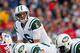 FOXBORO, MA - OCTOBER 21: Mark Sanchez #6 of the New York Jets prepares to throw against the New England Patriots at Gillette Stadium on October 21, 2012 in Foxboro, Massachusetts. (Photo by Jim Rogash/Getty Images)