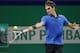 SHANGHAI, CHINA - OCTOBER 13: Roger Federer of Switzerland lunges for a ball while playing Andy Murray of Great Britain during the Men's Singles semi-finals of the Shanghai Rolex Masters at the Qi Zhong Tennis Center on October 13, 2012 in Shanghai, China. (Photo by Lintao Zhang/Getty Images)
