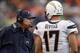 CLEVELAND, OH - OCTOBER 28: Head coach Norv Turner of the San Diego Chargers talks with quarterback Philip Rivers #17 against the Cleveland Browns at Cleveland Browns Stadium on October 28, 2012 in Cleveland, Ohio. (Photo by Matt Sullivan/Getty Images)