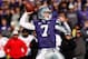 MANHATTAN, KS - OCTOBER 27: Quarterback Collin Klein #7 of the Kansas State Wildcats passes during the game against the Texas Tech Red Raiders at Bill Snyder Family Football Stadium on October 27, 2012 in Manhattan, Kansas. (Photo by Jamie Squire/Getty Images)