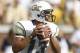 Oct 27, 2012; Atlanta, GA, USA; Georgia Tech Yellow Jackets quarterback Tevin Washington (13) drops back to pass against the Brigham Young Cougars during the first quarter at Bobby Dodd Stadium. Mandatory Credit: Josh D. Weiss-US PRESSWIRE