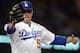 LOS ANGELES, CA - SEPTEMBER 04: Randy Choate #50 of the Los Angeles Dodgers reacts as he makes a catch at first base for an out of Mark Kotsay #14 of the San Diego Padres to end the eighth inning at Dodger Stadium on September 4, 2012 in Los Angeles, California. (Photo by Harry How/Getty Images)