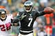 PHILADELPHIA, PA - OCTOBER 28: Quarterback Michael Vick #7 of the Philadelphia Eagles looks to pass on the run as Thomas DeCoud #28 of the Atlanta Falcons chases during a game at Lincoln Financial Field on October 28, 2012 in Philadelphia, Pennsylvania. (Photo by Rich Schultz /Getty Images)
