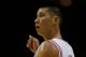 HOUSTON, TX - OCTOBER 12: Jeremy Lin #7 of the Houston Rockets watches the action during the game against the New Orleans Hornets at the Toyota Center on October 12, 2012 in Houston, Texas. NOTE TO USER: User expressly acknowledges and agrees that, by downloading and or using this photograph, User is consenting to the terms and conditions of the Getty Images License Agreement. (Photo by Scott Halleran/Getty Images)