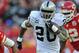 KANSAS CITY, MO - OCTOBER 28: Running back Darren McFadden #20 of the Oakland Raiders rushes for a first down against the Kansas City Chiefs during the fourth quarter on October 28, 2012 at Arrowhead Stadium in Kansas City, Missouri. Oakland defeated Kansas City 26-16. (Photo by Peter Aiken/Getty Images)
