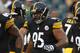 PHILADELPHIA, PA - AUGUST 09: Alameda Ta'amu #95 of the Pittsburgh Steelers during a preseason game at Lincoln Financial Field on August 9, 2012 in Philadelphia, Pennsylvania. (Photo by Jeff Zelevansky/Getty Images)