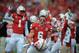 LINCOLN, NE - OCTOBER 29: Wide receiver Tim Marlowe #6 of the Nebraska Cornhuskers celebrates during their game against the Michigan State Spartans at Memorial Stadium October 29, 2011 in Lincoln, Nebraska. Nebraska defeated Michigan State 24-3. (Photo by Eric Francis/Getty Images)