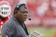 KANSAS CITY, MO - SEPTEMBER 30: Kansas City Chiefs head coach Romeo Crennel looks on against the San Diego Chargers during the game at Arrowhead Stadium on September 30, 2012 in Kansas City, Missouri. The Chargers won 37-20. (Photo by Joe Robbins/Getty Images)