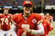 NEW ORLEANS, LA - SEPTEMBER 23: Matt Cassel #7 of the Kansas City Chiefs walks off the field after defeating the New Orleans Saints 27-24 in overtime at the Mercedes-Benz Superdome on September 23, 2012 in New Orleans, Louisiana. (Photo by Chris Graythen/Getty Images)