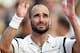 6 Jun 1999: Andre Agassi of the USA salutes the crowd after defeating Andrei Medvedev of the Ukraine to win the men's singles final of the French Open at Roland Garros in Paris, France. Mandatory Credit: Al Bello /Allsport