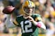GREEN BAY, WI - OCTOBER 28: Aaron Rodgers #12 of the Green Bay Packers throws a pass during the NFL game against the Jacksonville Jaguars at Lambeau Field on October 28, 2012 in Green Bay, Wisconsin. (Photo by Andy Lyons/Getty Images)