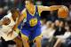 October 15, 2012; Denver, CO, USA; Golden State Warriors guard Stephen Curry (30) with the ball during the first half against the Denver Nuggets at the Pepsi Center. The Nuggets won 104-98. Mandatory Credit: Chris Humphreys-US PRESSWIRE