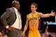 LOS ANGELES, CA - OCTOBER 30: Head coach Mike Brown of the Los Angeles Lakers confers with Steve Nash #10 in the game with the Dallas Mavericks at Staples Center on October 30, 2012 in Los Angeles, California. The Mavericks won 99-91. NOTE TO USER: User expressly acknowledges and agrees that, by downloading and or using this photograph, User is consenting to the terms and conditions of the Getty Images License Agreement. (Photo by Stephen Dunn/Getty Images)) (Photo by Stephen Dunn/Getty Images)