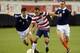 JACKSONVILLE, FL - MAY 26: Landon Donovan #10 of Team USA , is defended by Charlie Mulgrew #3 and Scott Brown #8 of Team Scotland on May 26, 2012 at EverBank Field in Jacksonville, Florida. (Photo by Gary Bogdon/Getty Images)