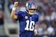 ARLINGTON, TX - OCTOBER 28: Eli Manning #10 of the New York Giants celebrates a touchdown by Henry Hynoski #45 against the Dallas Cowboys at Cowboys Stadium on October 28, 2012 in Arlington, Texas. (Photo by Ronald Martinez/Getty Images)