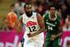 LONDON, ENGLAND - AUGUST 02: James Harden #12 of United States looks to pass during the Men's Basketball Preliminary Round match against Nigeria on Day 6 of the London 2012 Olympic Games at Basketball Arena on August 2, 2012 in London, England. (Photo by Mike Hewitt/Getty Images)