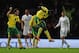 NORWICH, ENGLAND - OCTOBER 31: Alex Tettey of Norwich City celebrates a goal during the Capital One Cup Fourth Round match between Norwich City and Tottenham Hotspur at Carrow Road on October 31, 2012 in Norwich, England. (Photo by Jamie McDonald/Getty Images)