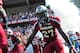 COLUMBIA, SC - SEPTEMBER 22: Jared Shaw #28, Brison Williams #12 and Victor Hampton #27 of the South Carolina Gamecocks take the field for a game against the Missouri Tigers during play at Williams-Brice Stadium on September 22, 2012 in Columbia, South Carolina. (Photo by Grant Halverson/Getty Images)