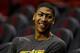 HOUSTON, TX - OCTOBER 12: Anthony Davis of the New Orleans Hornets is seen prior to the start of the game with the Houston Rockets at the Toyota Center on October 12, 2012 in Houston, Texas. NOTE TO USER: User expressly acknowledges and agrees that, by downloading and or using this photograph, User is consenting to the terms and conditions of the Getty Images License Agreement. (Photo by Scott Halleran/Getty Images)