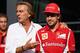 MONZA, ITALY - SEPTEMBER 08: Ferrari Chairman Luca Cordero di Montezemolo is seen with driver Fernando Alonso in the paddock following qualifying for the Italian Formula One Grand Prix at the Autodromo Nazionale di Monza on September 8, 2012 in Monza, Italy. (Photo by Andrew Hone/Getty Images)