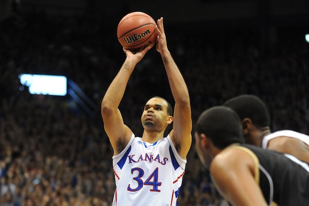 Stoic Perry Ellis Shines in KU's Exhibition Win over Emporia State