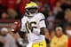 Oct 27, 2012; Lincoln, NE, USA; Michigan Wolverines quarterback Denard Robinson (16) looks to pass against the Nebraska Cornhuskers at Memorial Stadium in the first half. Nebraska won 23-9. Mandatory Credit: Bruce Thorson-US PRESSWIRE