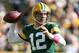 GREEN BAY, WI - OCTOBER 28: Aaron Rodgers #12 of the Green Bay Packers throws a pass during the NFL game against the Jacksonville Jaguars at Lambeau Field on October 28, 2012 in Green Bay, Wisconsin. (Photo by Andy Lyons/Getty Images)