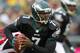 PHILADELPHIA, PA - OCTOBER 28: Quarterback Michael Vick #7 of the Philadelphia Eagles looks to run against the Atlanta Falcons during a game at Lincoln Financial Field on October 28, 2012 in Philadelphia, Pennsylvania. (Photo by Rich Schultz /Getty Images)