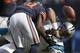 CHICAGO, IL - OCTOBER 28: Cam Newton #1 of the Carolina Panthers fumbles the ball while being tackled by Major Wright #21 of the Chicago Bears on the goal line on October 28, 2012 at Soldier Field in Chicago, Illinois. The Panthers recovered the ball and scored a touchdown on the play. (Photo by John Gress/Getty Images)