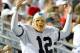 Oct 27, 2012; University Park, PA, USA; Penn State Nittany Lions fan cheers during the fourth quarter against the Ohio State Buckeyes at Beaver Stadium. Ohio State defeated Penn State 35-23. Mandatory Credit: Rich Barnes-US PRESSWIRE