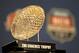 NEW ORLEANS, LA - JANUARY 10: The Coaches' Trophy, awarded to head coach Nick Saban of the Alabama Crimson Tide after defeating Louisiana State University Tigers in the 2012 Allstate BCS National Championship Game during a press conference on January 10, 2012 in New Orleans, Louisiana. (Photo by Andy Lyons/Getty Images)