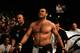 MANCHESTER, UNITED KINGDOM - APRIL 21: A victorious Gabriel Gonzaga of USA walks off after defeating Mirko Cro Cop of Croatia in a Heavyweight bout of the Ultimate Fighting Championship at the Manchester Evening News Arena on April 21, 2007 in Manchester, England. (Photo by Gary M. Prior/Getty Images)