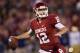 NORMAN, OK - OCTOBER 27: Landry Jones #12 of the Oklahoma Sooners throws a pass against the Notre Dame Fighting Irish at Gaylord Family Oklahoma Memorial Stadium on October 27, 2012 in Norman, Oklahoma. The Fighting Irish defeated the Sooners 30-13. (Photo by Wesley Hitt/Getty Images)