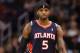 PHOENIX, AZ - FEBRUARY 15: Josh Smith #5 of the Atlanta Hawks during the NBA game against the Phoenix Suns at US Airways Center on February 15, 2012 in Phoenix, Arizona. The Hawks defeated the Suns 101-99. NOTE TO USER: User expressly acknowledges and agrees that, by downloading and or using this photograph, User is consenting to the terms and conditions of the Getty Images License Agreement. (Photo by Christian Petersen/Getty Images)