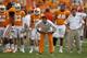 KNOXVILLE, TN - SEPTEMBER 15: Derek Dooley head coach of the Tennessee Volunteers during pregame warm-ups before their game against the Florida Gators at Neyland Stadium on September 15, 2012 in Knoxville, Tennessee. (Photo by John Sommers II/Getty Images)