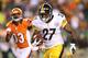 CINCINNATI, OH - OCTOBER 21: Jonathan Dwyer #27 of the Pittsburgh Steelers runs with the ball during 24-17 win over the Cincinnati Bengals at Paul Brown Stadium on October 21, 2012 in Cincinnati, Ohio. (Photo by Andy Lyons/Getty Images)