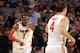 BOSTON, MA - MARCH 22: Deshaun Thomas #1 of the Ohio State Buckeyes points towards teammate Aaron Craft #4 after a basket against the Cincinnati Bearcats during their 2012 NCAA Men's Basketball East Regional Semifinal game at TD Garden on March 22, 2012 in Boston, Massachusetts. (Photo by Jim Rogash/Getty Images)