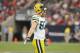 October 14, 2012; Houston, TX, USA; Green Bay Packers wide receiver Jordy Nelson (87) reacts after a play during the third quarter against the Houston Texans at Reliant Stadium. Mandatory Credit: Troy Taormina-US PRESSWIRE